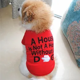 Toptan moda evcil hayvan tedarik köpek giysi köpek pamuk tişört kedi köpek kıyafetleri tişört 2 renk 4 boyut