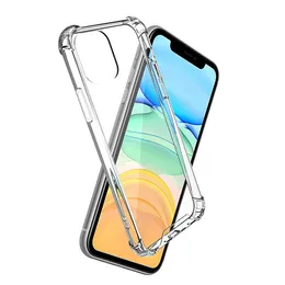 Transparent Acrylic Hybrid Armor Hard Phone Case for iPhone 14 13 12 11 Pro XS Max XR 8 7 Plus Samsung S22 S21 S20 Note20 Ultra A72 A52 A32 A12 S21FE Shockproof Clear Cover