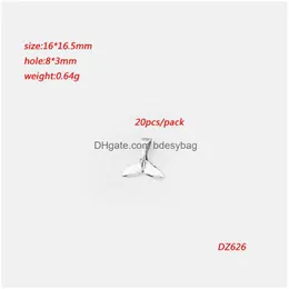 매력 1pack 티베트 Sier Whale Mermaid 테일 펜던트 DIY 팔찌 목걸이 보석 펜던트 Finds Finds Drop Delivery Fodings Compone DHSAP