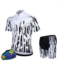 Set da corsa Tute MTB Abbigliamento sportivo da bicicletta per uomo Maglie e pantaloncini da bici ad asciugatura rapida Pro Team Cycling con imbottitura in gel 20D