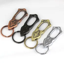 Keychains Retro Style Heavenly Sword Bull Pants Buckle Keychain Key Chain Ring Keyring Keyfob Fob Holder