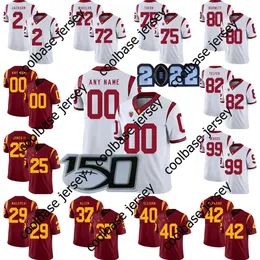 Custom NCAA College USC Trojans Football Jersey 15 Mo Hasan 22 Darwin Barlow 3 Addison 19 Malcolm Epps 61 Joe Bryson Jerseys Stitched Men