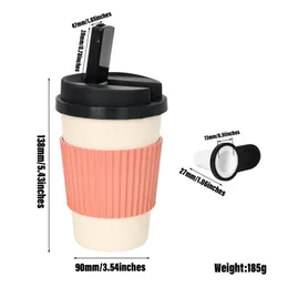 Portable Biodegradable Coffee Cup Pipes Nonslip Watercup Dry Herb Tobacco Filter Bowl Smoking Hookah Shisha Cigarette Holder Water Pipe Bong Degradable