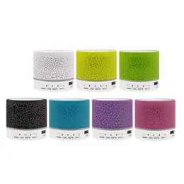 Portable Speakers Bluetooth Speaker Mini Wireless Loudspeaker Crack LED TF Card USB Subwoofer MP3 Music Sound Column For PC Mobile PhonePort