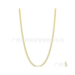 Ketten 3 stücke Goldkette Halskette für Frauen Grils Fischgrätenseil Figaro Link Layered Neklace Trendy 2021 Schmuck DNF01 810 R2 Drop D DHLHD