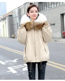 Damen-Trenchmäntel, Pai Overcome, Damen-Winter-Shorts, kleine Daunen-gepolsterte Jacke, modisch, großer Pelzkragen, koreanische Version von locker und dick