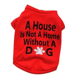 البيع بالجملة تزويد الكلب باللباس جرو القطن Tshirt Cat Dog Cloths T Shirt 2 ألوان 4 أحجام