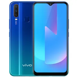 Oryginalny Vivo U3X 4G LTE CELL 3GB RAM 32GB 64 GB ROM Snapdragon 665 Octa Core Android 6.35 "Ekran 13.0MP Identyfikator odcisków palców Vooc Smart Mobile Telefon