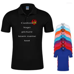 Męskie polo niestandardowe mężczyźni i kobiety koszule polo z własnym projektem tekstu Wysokiej jakości mundur dla logo firmy