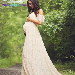 Casual Dresses Trailing Dress Maternity Photography Props Pregnancy Dress Photography Clothes For Photo Shoot Pregnant Dress Lace Maxi Gown 020723H