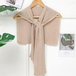 Scarves Knitted Shawl Ladies Air Conditioning Protect The Cervical Spine Knotted False Collar Scarf Women