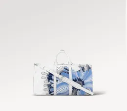 Yayoi Kusama 23ss Dots Duffel Bag Designer X YK KEEP 45 Handbag Painted Polka Dots All PSYCHEDELIC FLOWERS Print Luxury Crossbody 239S