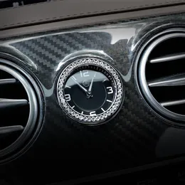 Bilstyling Middle Control Clock Watch Rhinestone Ring Cover Trim for Mercedes Benz C E S Class GLC W205 W213 W222 X253 Auto Acces219Z