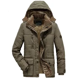 Giacche da uomo per il tempo libero velluto spesso cappotto caldo pile impermeabile con cappuccio giacca da esterno cappotti cappello giacche a vento parka 230105