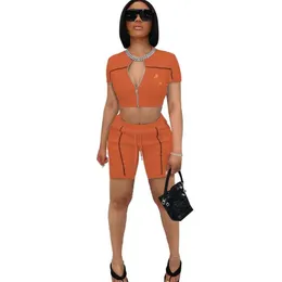 2023 디자이너 브랜드 스프링 코튼 트랙 슈트 여성용 의상 플러스 크기 2x 짧은 슬리브 티셔츠 바지 2 조각 세트 캐주얼 조깅하는 수트 야외 스포츠웨어