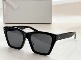 Frauen Quadrat Sonnenbrille Schwarz Grau Gläser 40041 Sonnenbrille Sonnenbrille Shades gafas de sol UV400 Schutz Brillen mit Box