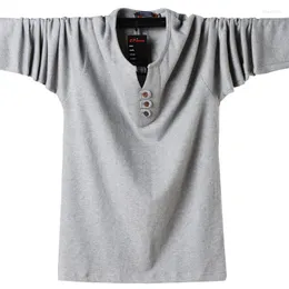 الرجال tirts Fashion Men T-Shirt Slim Fit Custom Crease Design Long Synglish Luxury v Neck Big Tall Tee Autumn Shirt Homme 6XL