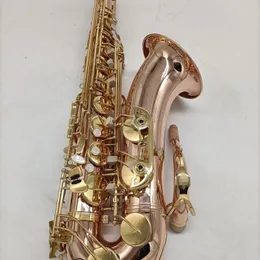 Double Key B tone STS-802 professional tenor saxophone phosphor bronze Wooden gold-plated pure hand-carved Tenor sax jazz instrument