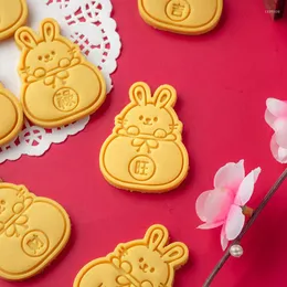 Bakvormen 3D Cookie Cutter Fondant Biscuit Mold Jaar Pasen DIY Gebak Gereedschappen Decoreren Stempel