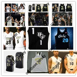 NCAA Custom UCF Knights خياطة الكلية جيرسي 15 Aubrey Dawkins 24 Tacko Fall Jerseys 21 C. J. Walker 4 Jamille Reynolds 11