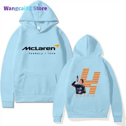 Hoodies للرجال Sweatshirts F1 McLaren Team Racing Compans Mens Hoodies Winter Formula One Racer Lando Norris Hoodie Team Men/Women Huldies Excert