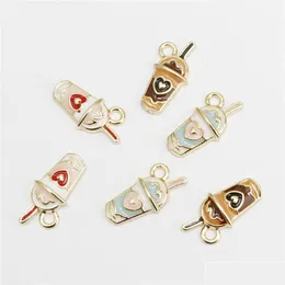 Charms 20pcs Yaz Tatlı Alaşım Metal Damla Yağ Dondurma Kolye DIY Bilezik Kolye Takı Bulunma Teslimat Bulunma Dhnoe