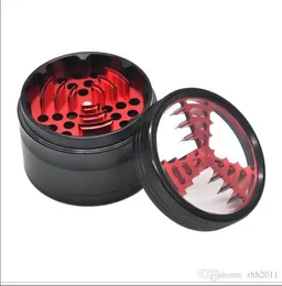 기타 흡연 액세서리 63 mm 4 층 Cool Aluminum Alloy Tooth Mill New Fume Grinder