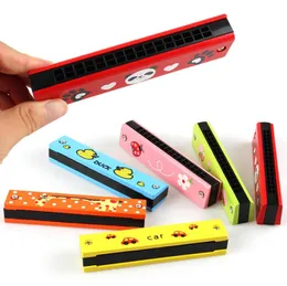 16 Holes Cute Harmonica Musical instrument Montessori Educational Toys Cartoon Pattern Kids Wind Instrument Children Gifts Kids