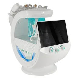 Koreansk ansiktslyftmaskin nacke lyftmaskin smart isblå ultraljud rf ansiktsrengöring spray hydra dermabrasion skönhetsutrustning diamant skalning