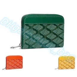 Luxury Fashion Mini Purse Card Holders Coin Purses ID Card Mens plånböcker Designer Bag Key Plånböcker Pass Holder Womens Clutch Zipper Card Case med Box Present Purses