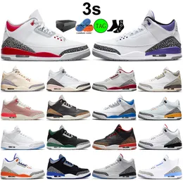 Jumpman 3s Fire Red Basketball Shoes 3 Outdoor Sneakers Dark Iris Neapolitan Lucky Green A Ma Maniere Archaeo Brown Wizards Desert Elephant Mens Trainers Sports Sport