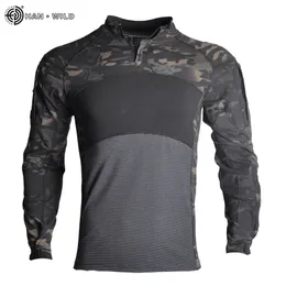 Men's T-Shirts Combat Shirts Proven Tactical Clothing Military Uniform CP Camo Airsoft Army t-shirt Hunting Breathable Work Clothes Windproof 230206