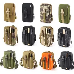 Waist Bags Universal 6.5'' Camouflage Multifunctional Canvas Mobile Phone Bag Outdoor Traval For Men Man Belt Pouch Holder