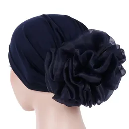 Beanies Beanie/Skull Caps Women India Hat Flower Stretchy Beanie Turban Ready to Wear Bonnet Chemo Cap Ladies Bandanas African Head Wrap