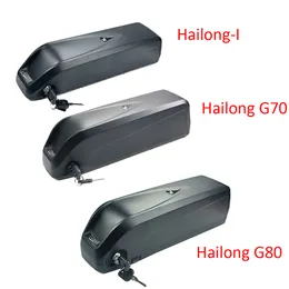 Free Shipping Down Tube Battery Hailong-I G70 G80 36V 48V 19.2Ah 20Ah 24Ah 350W 500W 750W 21700 Cell for Electric Bike with Charger