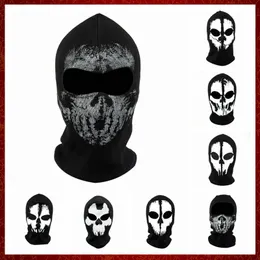 MZZ11 3D Skull Grim Balaclava Motorcycle Full Face Mask Warm Helmet Liner Motorbike Biker Windproof Ski Snowboard Motocross Men
