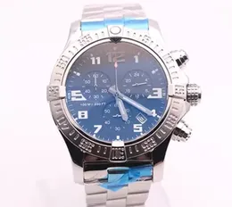 Top sklep zegarki męskie czarne tarcze SS zegarki Avenger Seawolf Chronograph Chronograph kwarc bateria sportowa męskie zegarki luksusowe zegarek