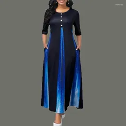 Ubranie etniczne afrykańskie dashiki tradycyjne eleganckie vintage wzorzyste wzorzyste w dubaju indyka swobodne wysokiej jakości damskie sukienka z długim rękawem