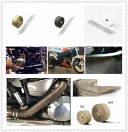 Motorcycle Exhaust System 5m And 10m Pipe Insulation Tape Heat-proof Winding Manifold For Aprilia MANA MODEL RST1000 FUTURA RSV MILLE R