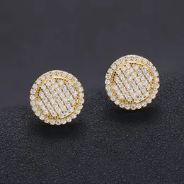 패스 된 다이아몬드 시험 남자 여자 Moissanite Earrings 925 Sterling Silver Gold Plated Bling Diamond Studs Earrings 좋은 선물