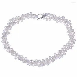 Ketten Einfaches Design Silber Farbe Glas Kristall Schmuck Frauen Lange Klassische Strang Halskette Für Kollegen Geschenke