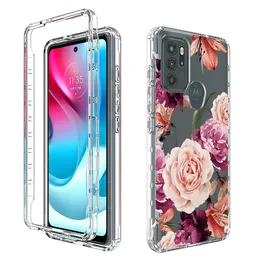 Transparenta fall f￶r Moto G22 E32 G200 G52 G51 G41 G60S G50 G Stylus 5G 2022 Full Cover Phone Case Clear Front Back Fundas