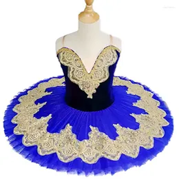 Stage Wear Professional Ballet Tutu Girls Kids Women Adult Red Blue Chinoiserie Costume Swan Lake Dance Ballerina