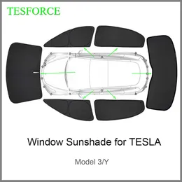 Tesla için Gizlilik Güneş Gölgesi Model 3 y Özel-Fit Araba Yan Pencere Güneşlik Kamp Yürüyüşü İçin Kör Gölgelendirme Rest aksesuarları