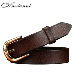 Bälten Real Cowskin Leather Fashion Designer Belt Women Brands Belt Hot Women Strap Bälten Cowhide Casual Pants Top Pin Buckl Belt G230207