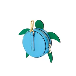 2024 Sport Fashion Collectable Turtle Leather Car Keychain Blue Loe Men Women Couple Backpack Bag Jewelry