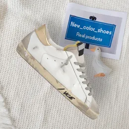 Projektantka Włosze marka Women Goldens Buty Superstar Sneakers Classic White Do-Old Dirty Super Star Man Luxury 2023 Fashion Casual Shut