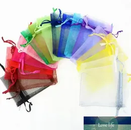 Jewelry Wedding Party favor Xmas Gift Bags Purple Blue Pink Yellow Black With Drawstring 7*9cm