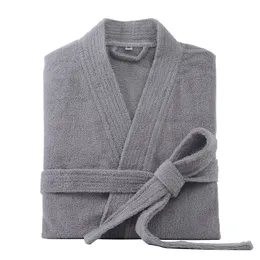 Męskie szaty 100% bawełniane szlafroki dla mężczyzn długie grube chłonne terry szata kąpielka kimono Męskie Boski Solidne slebie destyna