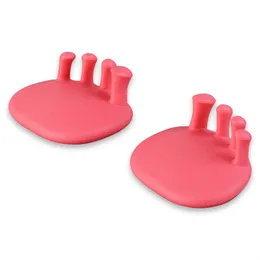 Toe Separators 2 Pieces Portable Mini Separator Trainer Valgus Overlapping Correction Spacer Shaper Feet Care for Dancer Athletes 230208